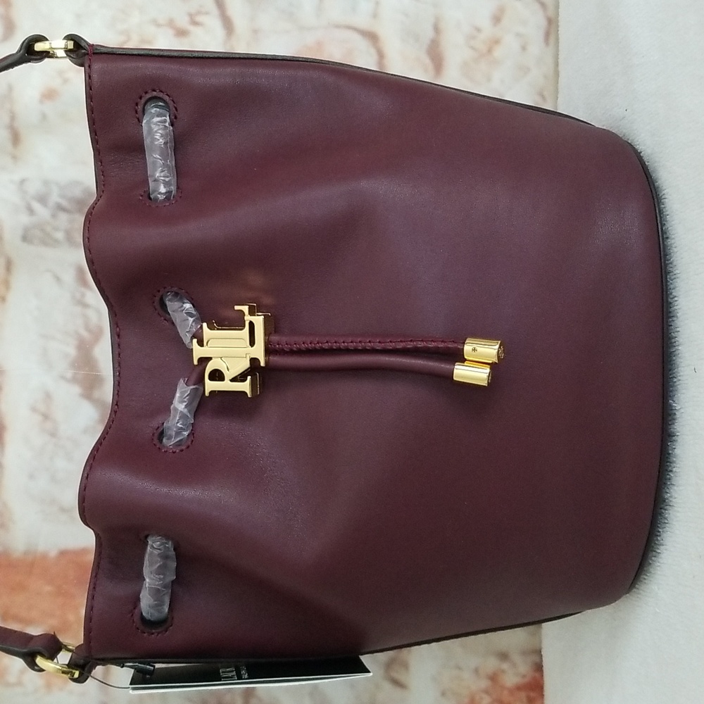 New Ralph Lauren Andie Drawstring Bag - Picture 3 of 13